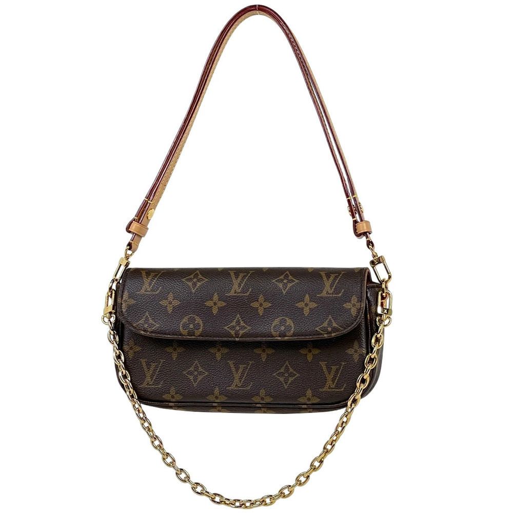 Louis Vuitton Wallet on Chain Ivy Handbag Shoulder Bag Monogram Brown